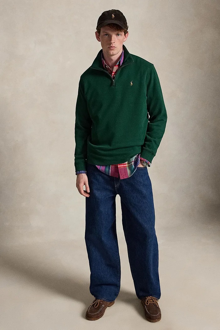 Îmbrăcăminte Polo Ralph Lauren hanorac pentru bărbați din bumbac 710P07411 verde