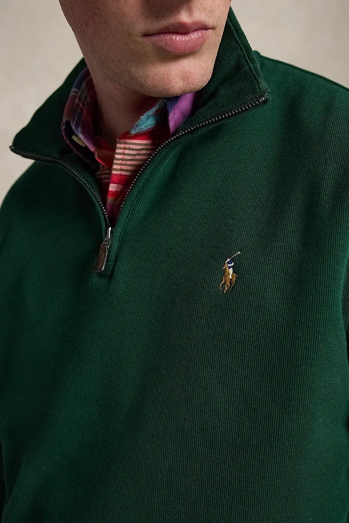 Polo Ralph Lauren кофта для мужчин из хлопка зелёный 710P07411