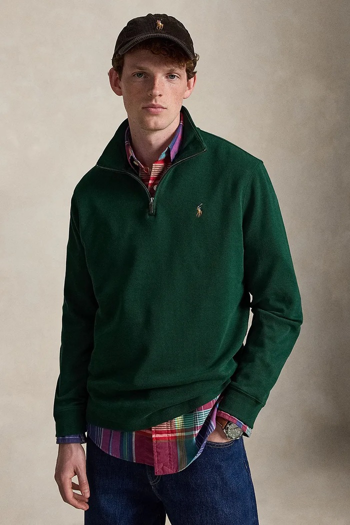 Polo Ralph Lauren hanorac pentru bărbați din bumbac 710P07411 verde