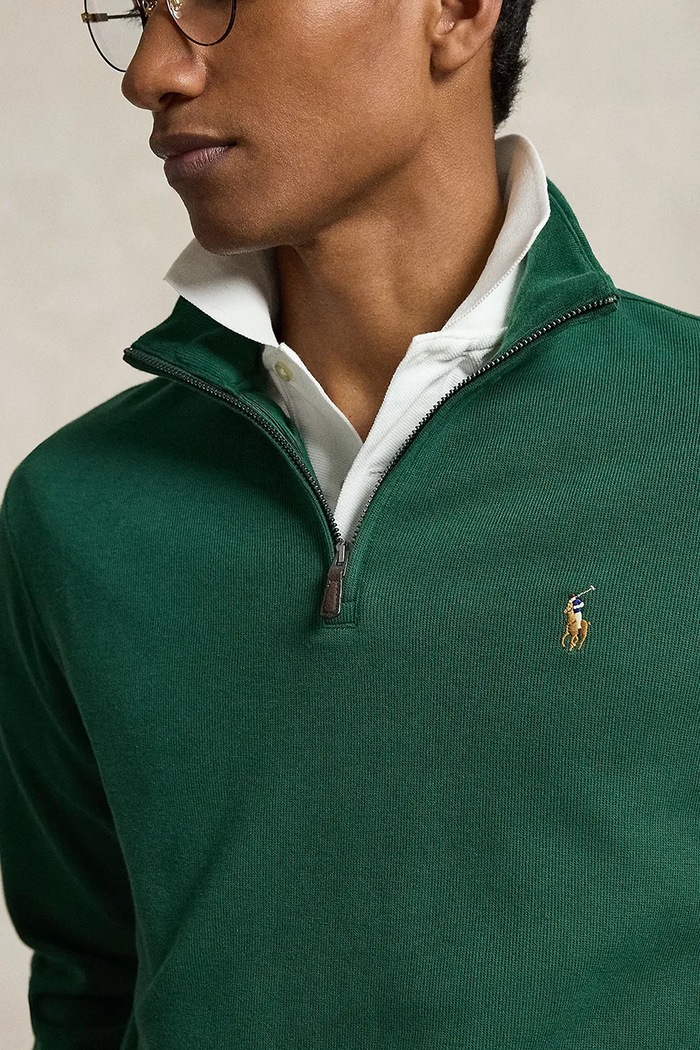 Polo Ralph Lauren bluza męska bawełniana zielony 710P07411