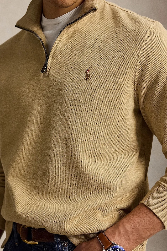 Polo Ralph Lauren bluza męska bawełniana beżowy 710P07411