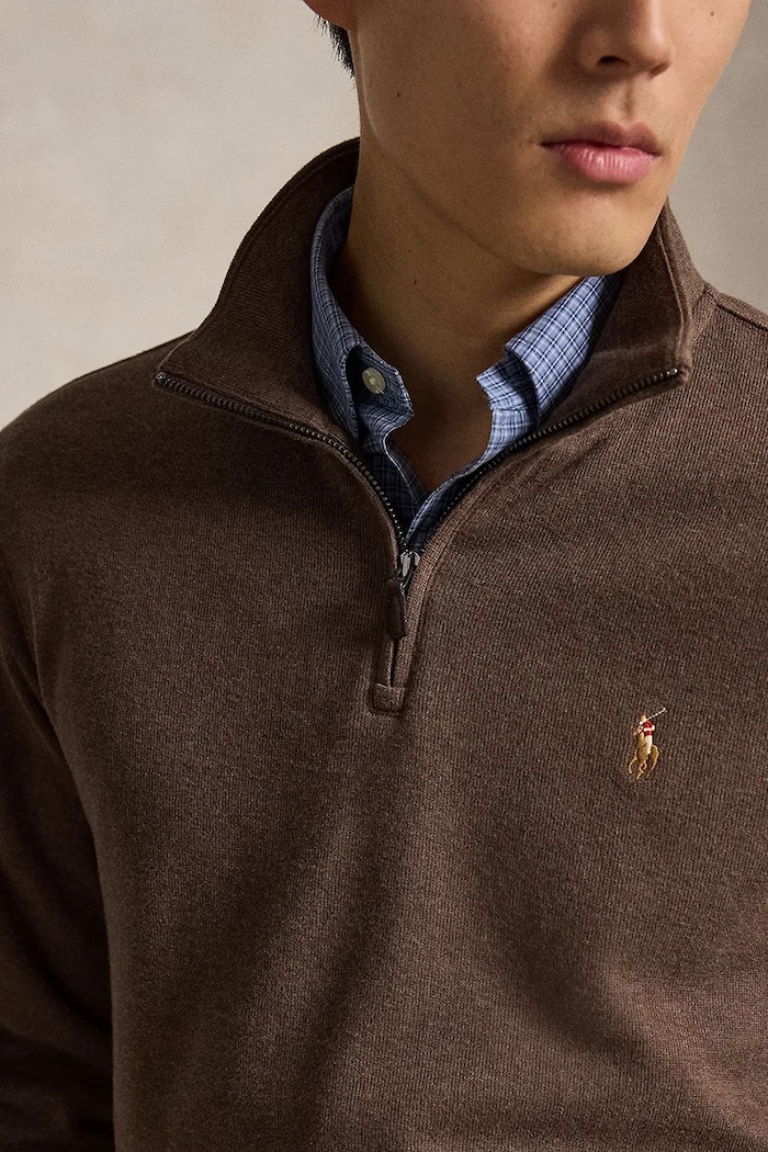 Polo Ralph Lauren кофта для мужчин из хлопка коричневый 710P07411