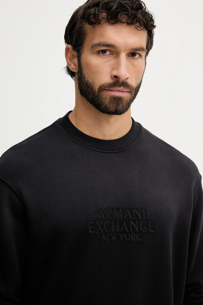 Bavlněná mikina Armani Exchange černá XM001767.AF20169