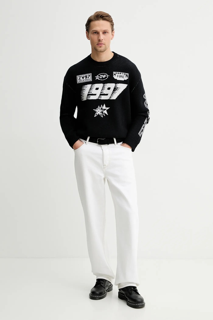 Μάλλινο πουλόβερ ZADIG&VOLTAIRE KMSW01815 μαύρο SS26