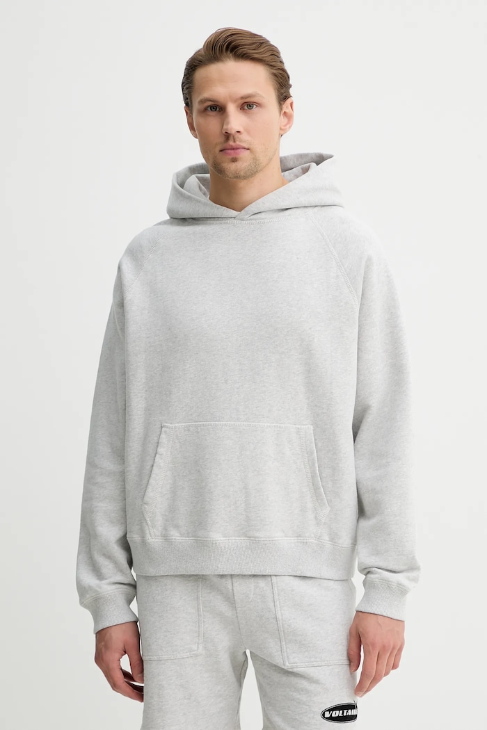 Βαμβακερή μπλούζα ZADIG&VOLTAIRE βαμβάκι γκρί JMSS01321