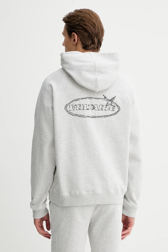 Ρούχα Βαμβακερή μπλούζα ZADIG&VOLTAIRE JMSS01321 γκρί
