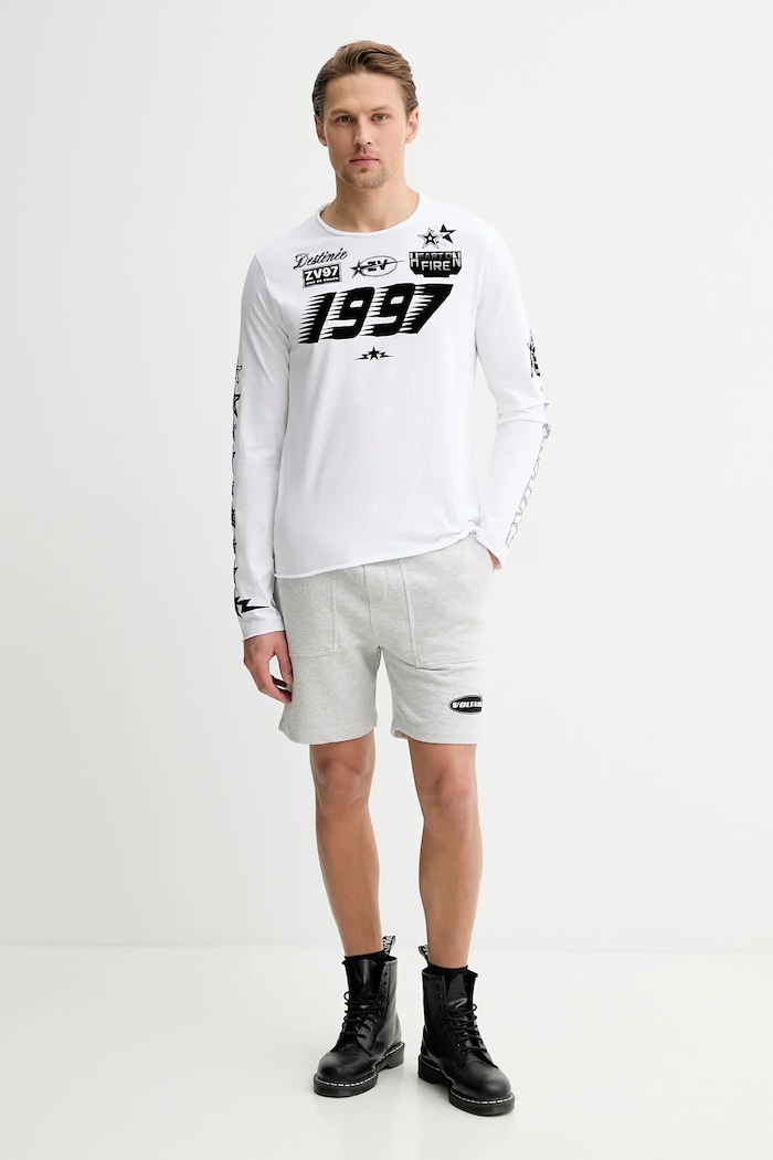 Βαμβακερή μπλούζα με μακριά μανίκια ZADIG&VOLTAIRE JMTS01744 λευκό SS26