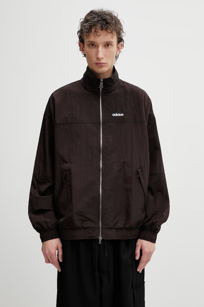 adidas Originals Equipment TT IRDSCNT ανδρική μπλούζα με φερμουάρ καφέ KE1363