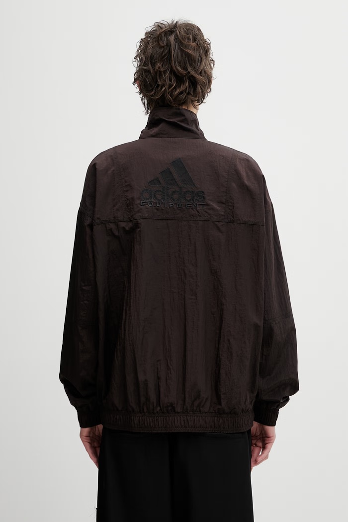 Ρούχα adidas Originals Equipment TT IRDSCNT ανδρική μπλούζα με φερμουάρ KE1363 καφέ