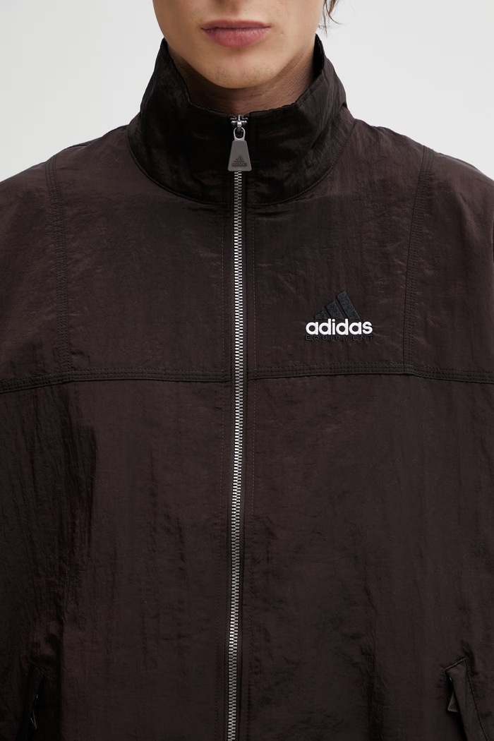 adidas Originals Equipment TT IRDSCNT ανδρική μπλούζα με φερμουάρ καφέ KE1363