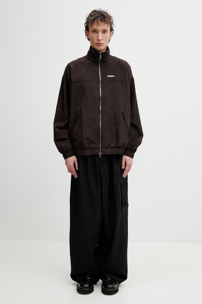 adidas Originals Equipment TT IRDSCNT ανδρική μπλούζα με φερμουάρ KE1363 καφέ