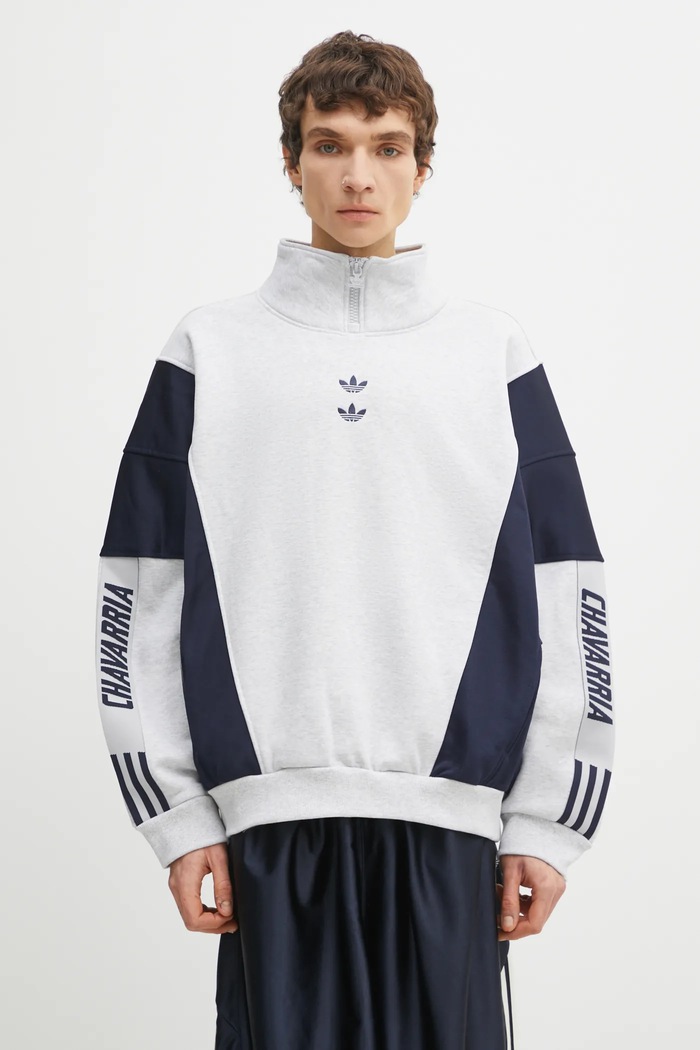 adidas Originals sweatshirt x Willy Chavarria Watsonville Mockneck other gray KD1803