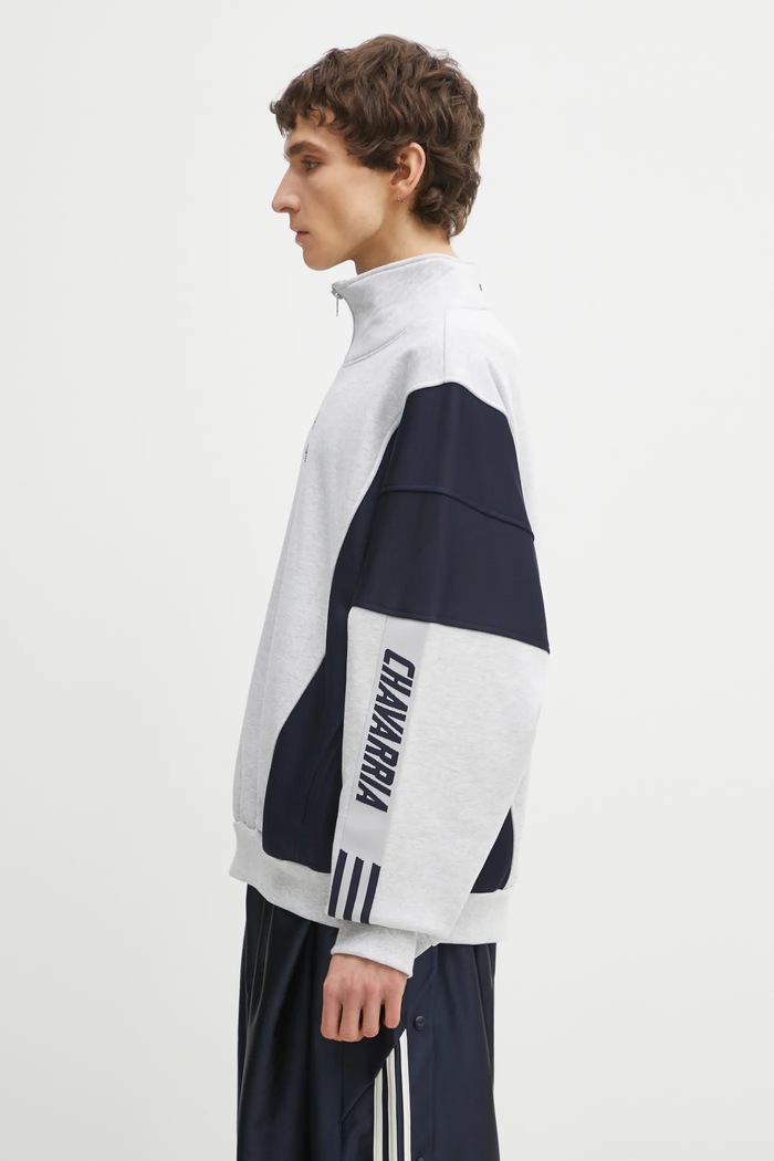 adidas Originals sweatshirt x Willy Chavarria Watsonville Mockneck KD1803 gray SS26