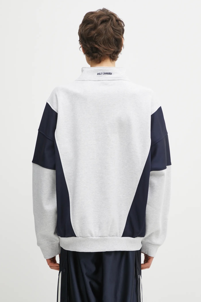 Clothing adidas Originals sweatshirt x Willy Chavarria Watsonville Mockneck KD1803 gray