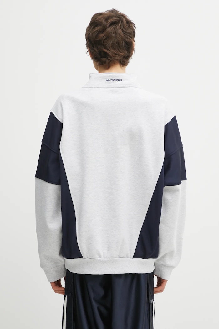 Oblečenie Mikina adidas Originals x Willy Chavarria Watsonville Mockneck KD1803 sivá