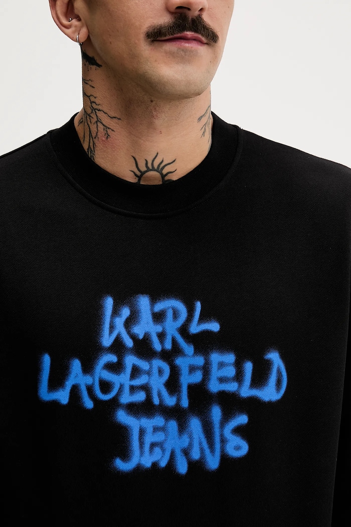 Памучен суичър Karl Lagerfeld Jeans B1M20051 черен