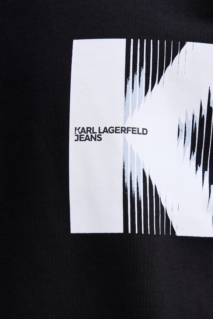 Βαμβακερή μπλούζα Karl Lagerfeld Jeans B1M20053 μαύρο