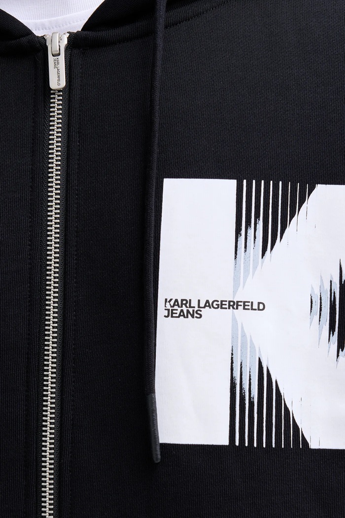 Βαμβακερή μπλούζα Karl Lagerfeld Jeans B1M20068 μαύρο