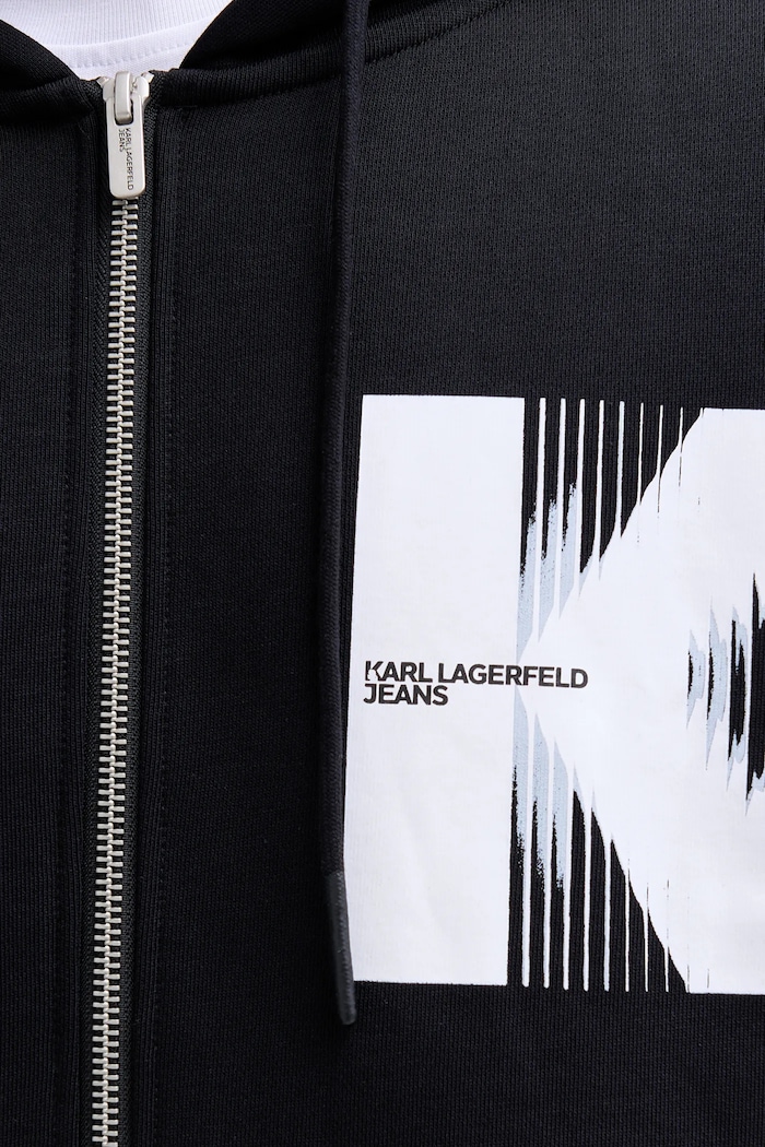 Βαμβακερή μπλούζα Karl Lagerfeld Jeans B1M20068 μαύρο