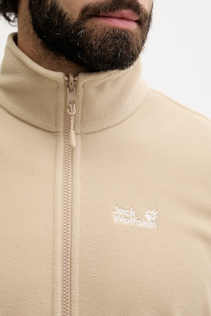 Jack Wolfskin суичър с цип мъжки Taunus 100 A65793 бежов
