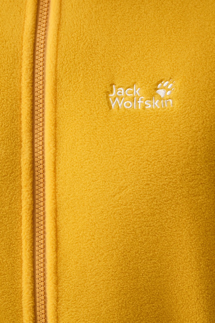 Bluza rozpinana męska Taunus 100 Jack Wolfskin żółty A65793