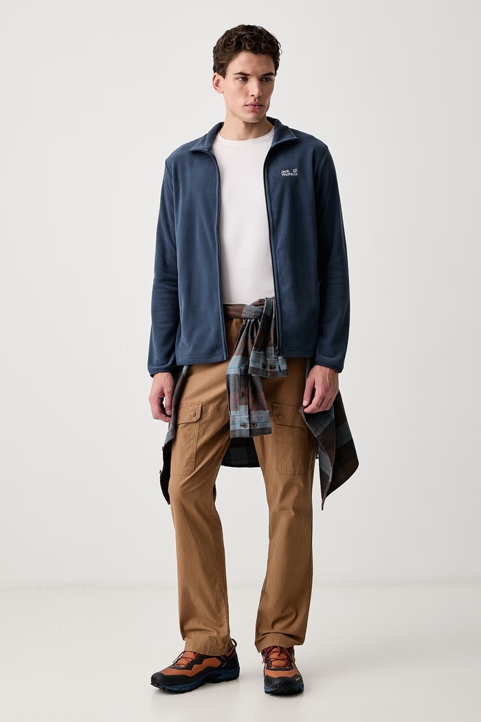 Jack Wolfskin Bluza rozpinana męska Taunus 100 A65793 granatowy SS26