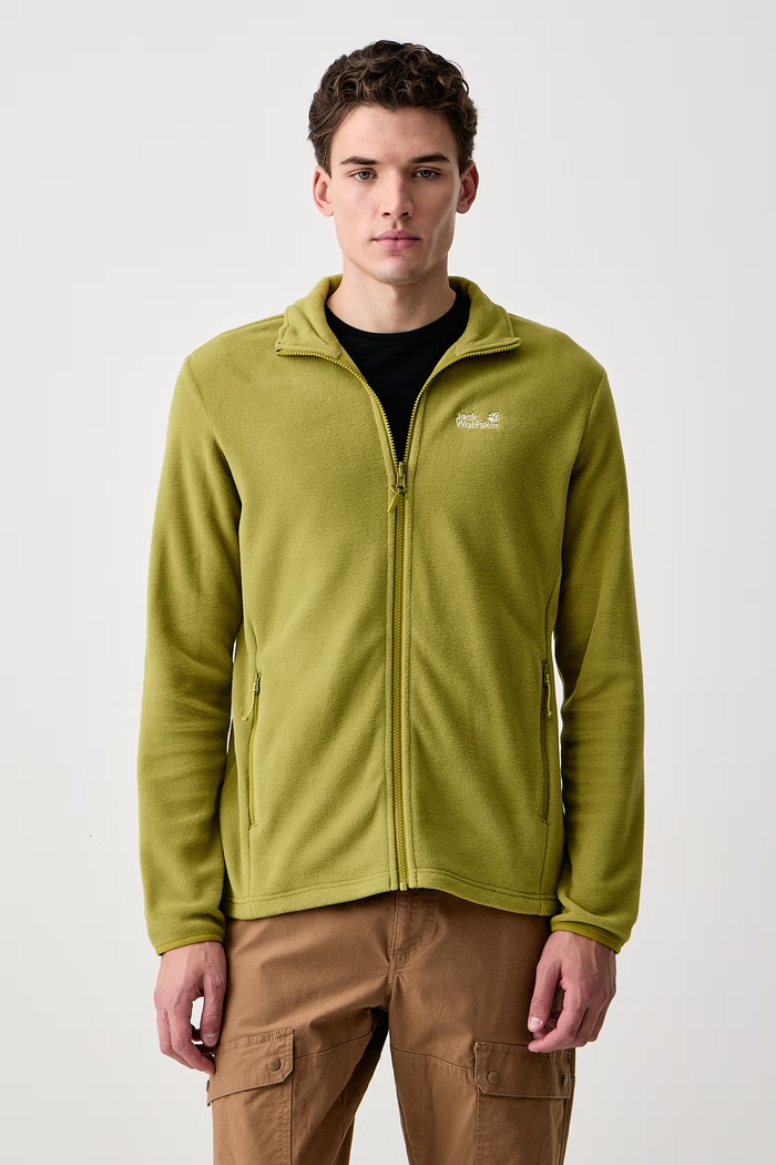 Jack Wolfskin Bluza rozpinana męska Taunus 100 zielony A65793
