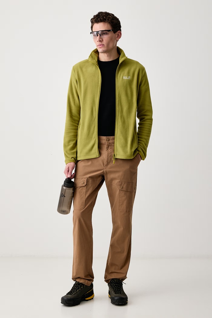 Jack Wolfskin Bluza rozpinana męska Taunus 100 A65793 zielony SS26