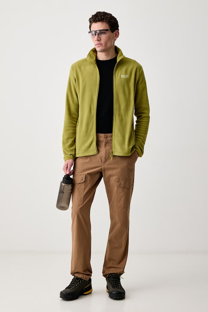 Jack Wolfskin Bluza rozpinana męska Taunus 100 A65793 zielony SS26