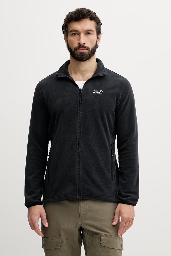 Jack Wolfskin bluza rozpinana męska Taunus 100 czarny A65793