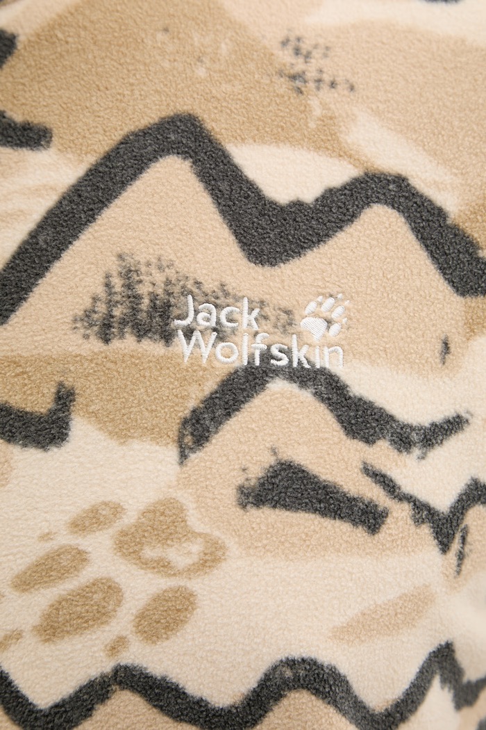 Jack Wolfskin hanorac cu fermoar pentru bărbați Paw Era 100 A65984 bej