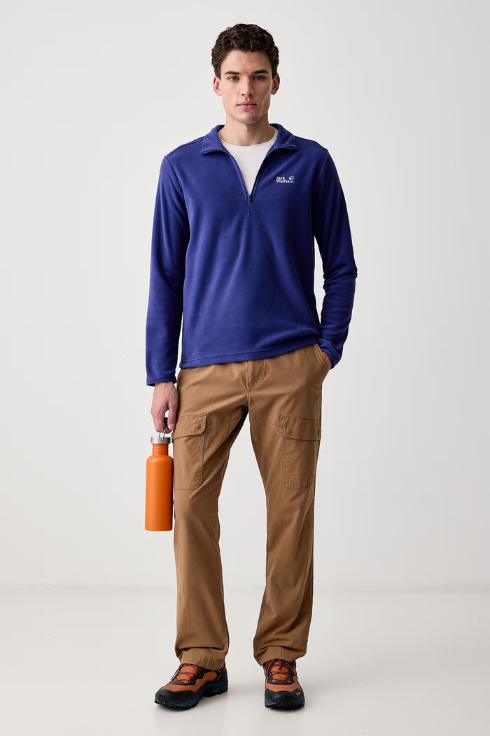 Jack Wolfskin Bluza sportowa męska Taunus 100 A65798 fioletowy SS26