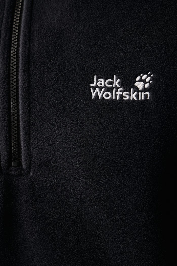 Bluza sportowa męska Taunus 100 Jack Wolfskin czarny A65798