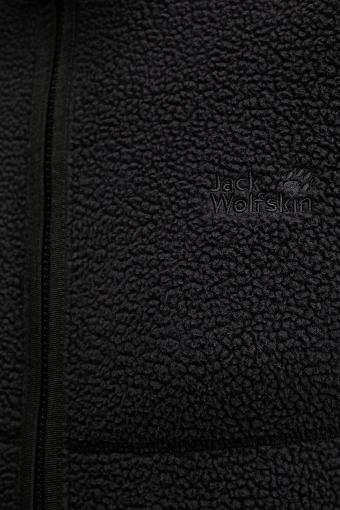 Jack Wolfskin μπλούζα ανδρική Lite Curl A65899 μαύρο
