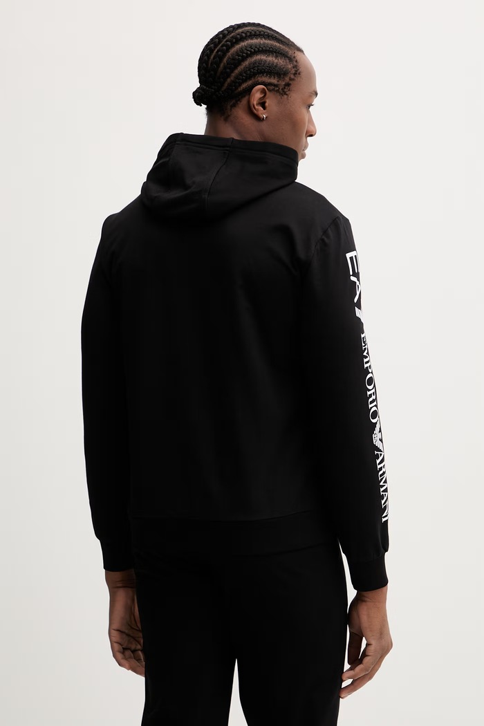 Îmbrăcăminte EA7 Emporio Armani hanorac de bumbac AF13512.7M000569 negru