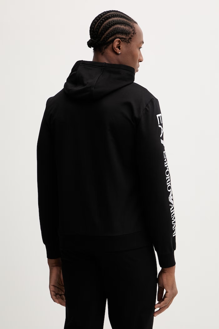 Îmbrăcăminte EA7 Emporio Armani hanorac de bumbac AF13512.7M000569 negru