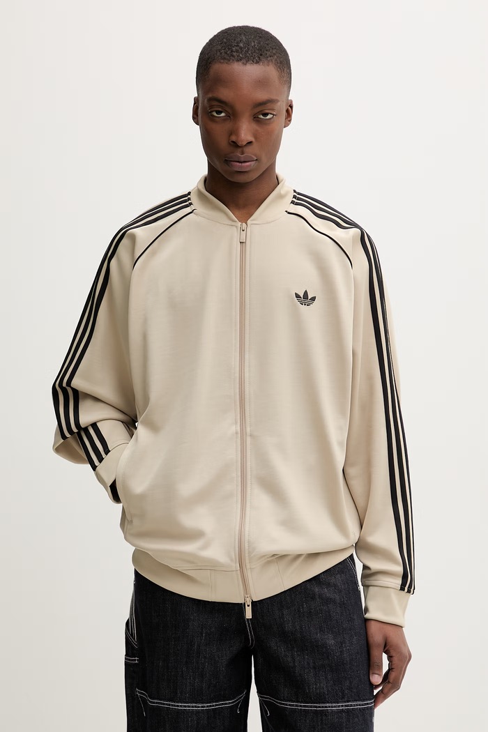 adidas Originals Μπλούζα με κουμπιά ανδρική μπεζ KC8524