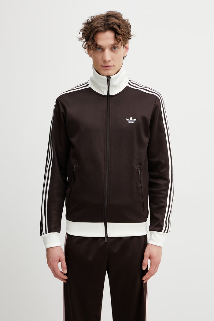 adidas Originals bluza Beckenbauer gładkie brązowy KE1665