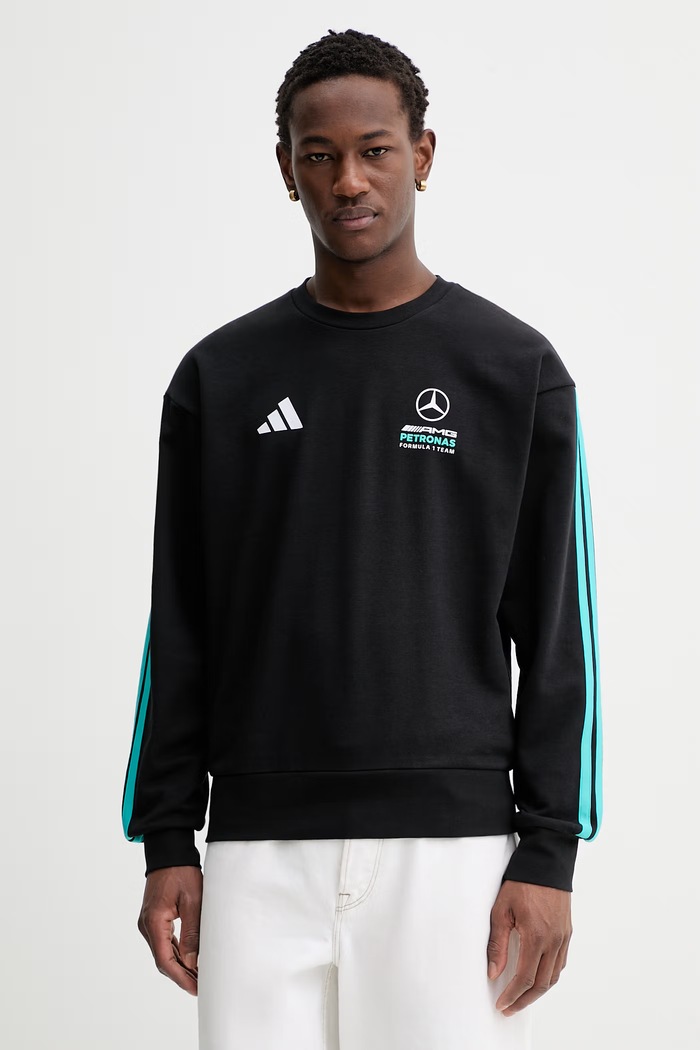Mikina adidas x Mercedes nášivka čierna KE8166