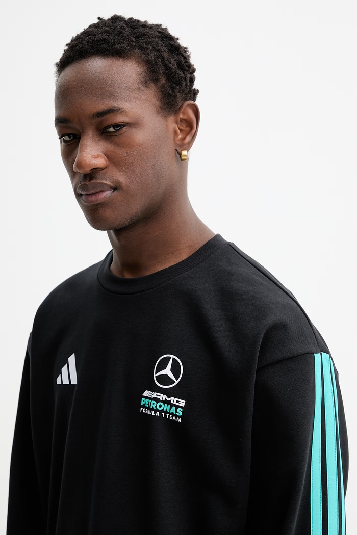 Mikina adidas x Mercedes čierna KE8166