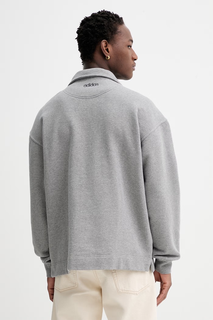Oblečenie Bavlnená mikina adidas Originals KS6852 sivá