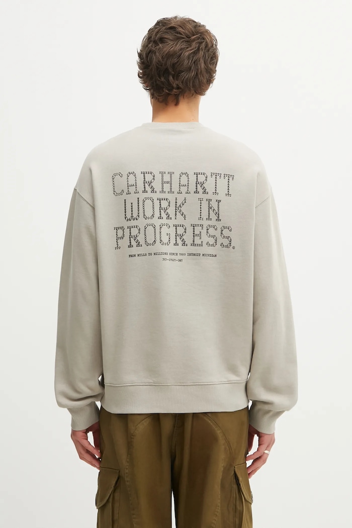 Carhartt WIP cotton sweatshirt Punched Sweat cotton beige I036039.3GEXX