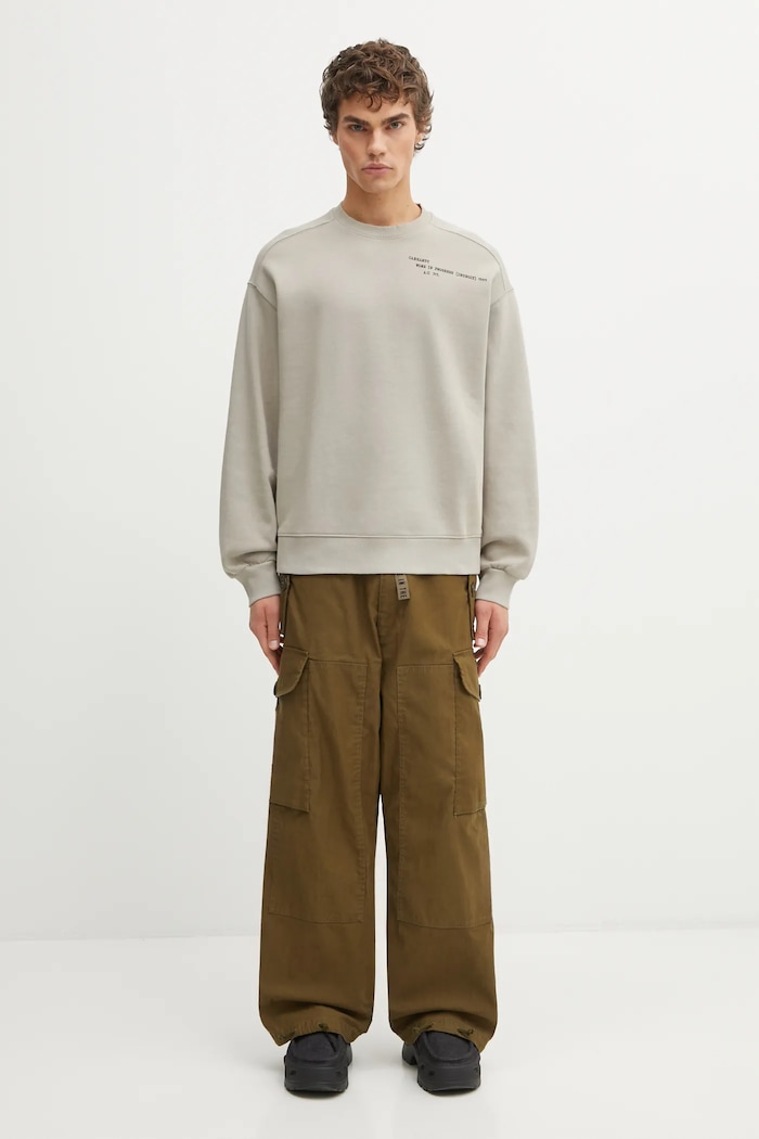 Carhartt WIP cotton sweatshirt Punched Sweat I036039.3GEXX beige