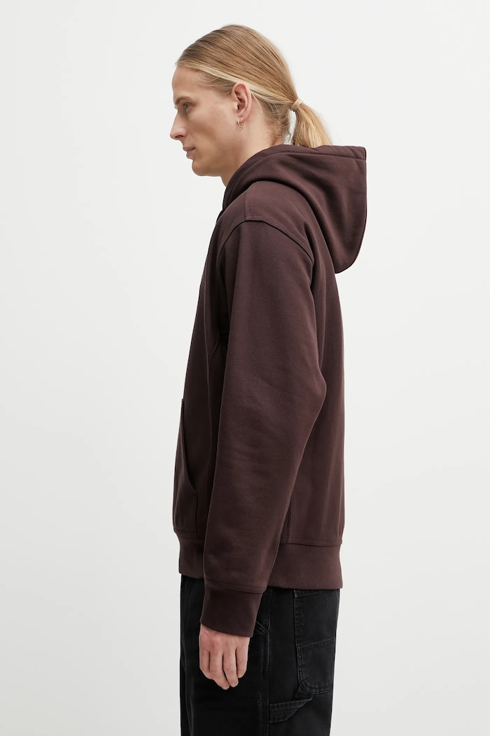 Carhartt WIP sweatshirt Hooded American Script Sweat I028279.33HXX brown SS26