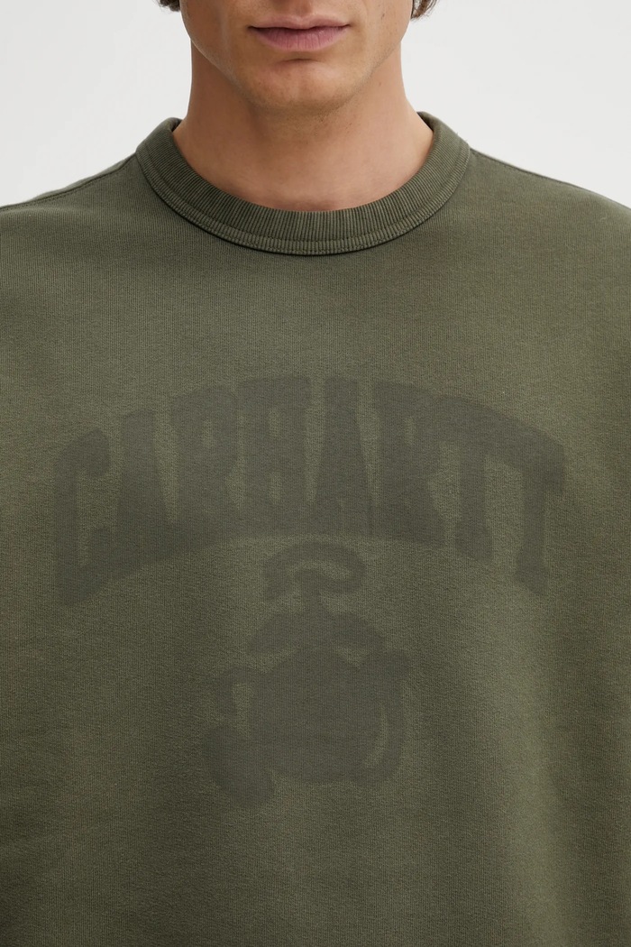 Μπλούζα Carhartt WIP Faded Pond Corps Sweat πράσινο I036065.6360