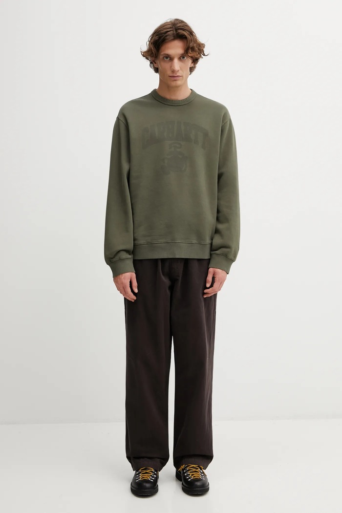 Μπλούζα Carhartt WIP Faded Pond Corps Sweat I036065.6360 πράσινο