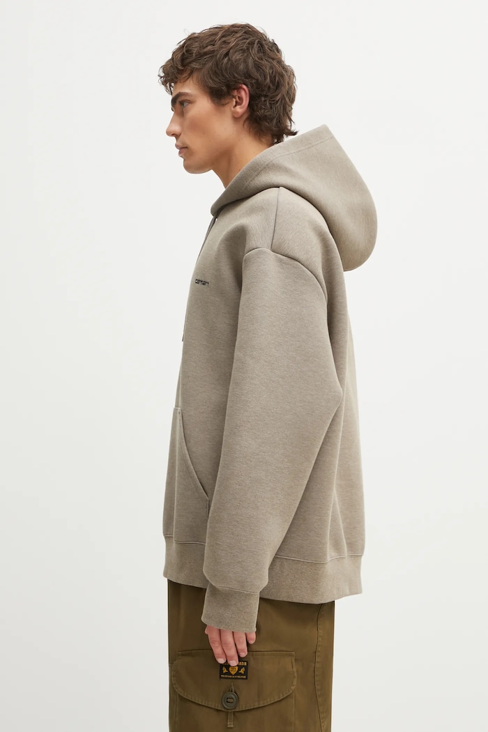 Carhartt WIP bluza Hooded Alda Sweat I036055.1M5XX beżowy SS26