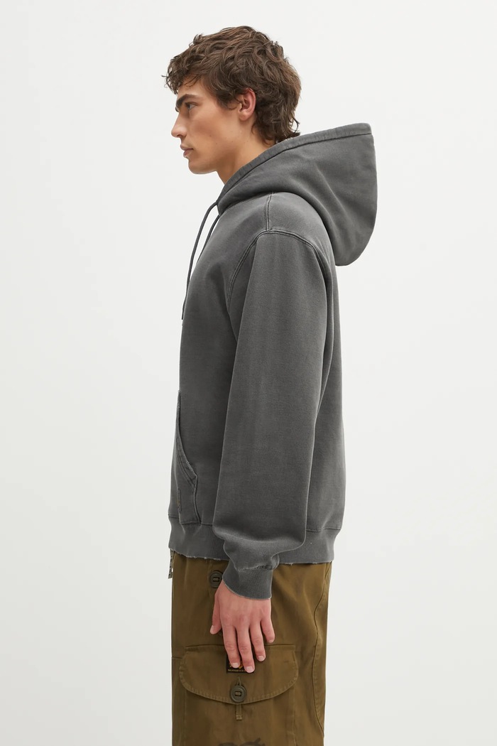 Carhartt WIP cotton sweatshirt Hooded Torion Sweat I036053.89B7 gray SS26