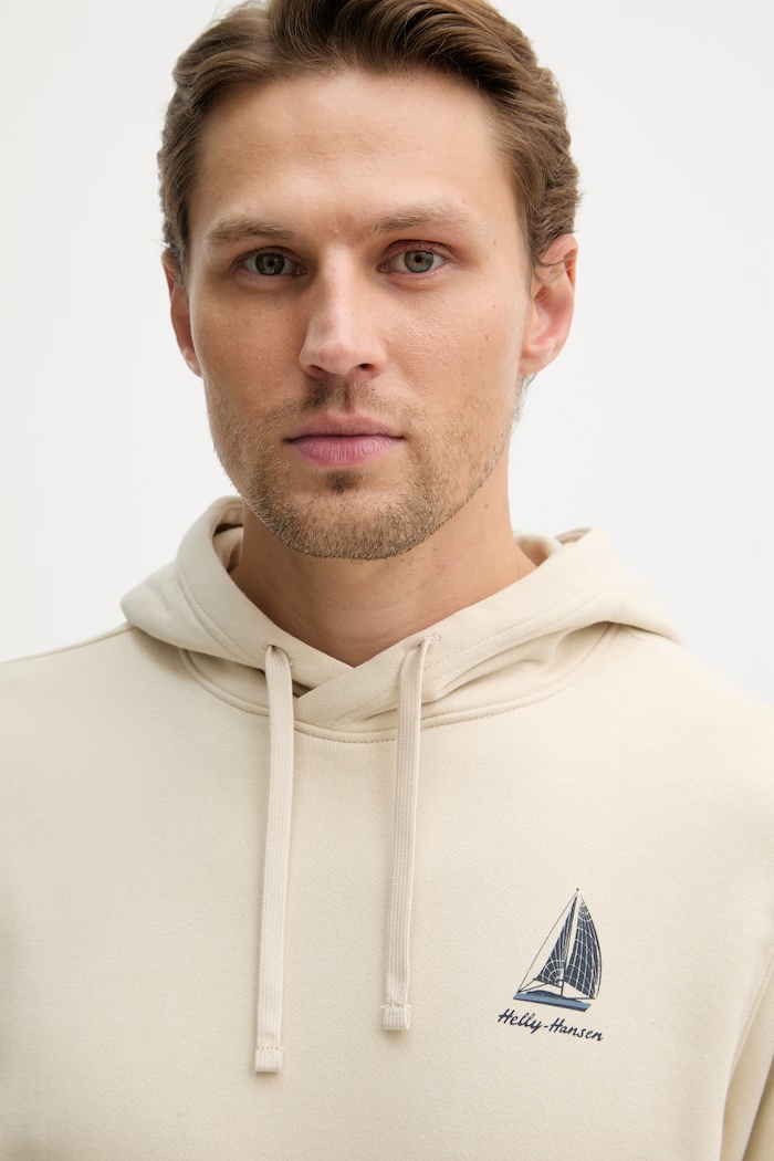 Helly Hansen суичър мъжки от памук SHORELINE бежов 54546