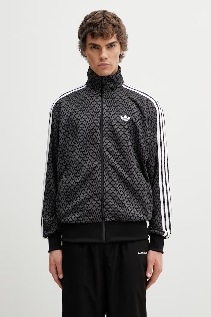 Μπλούζα adidas Originals Firebird εμπριμέ μαύρο KC9158